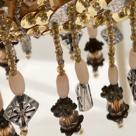 GOLDEN BEADED EVENING BAG - Picture 6 of 15